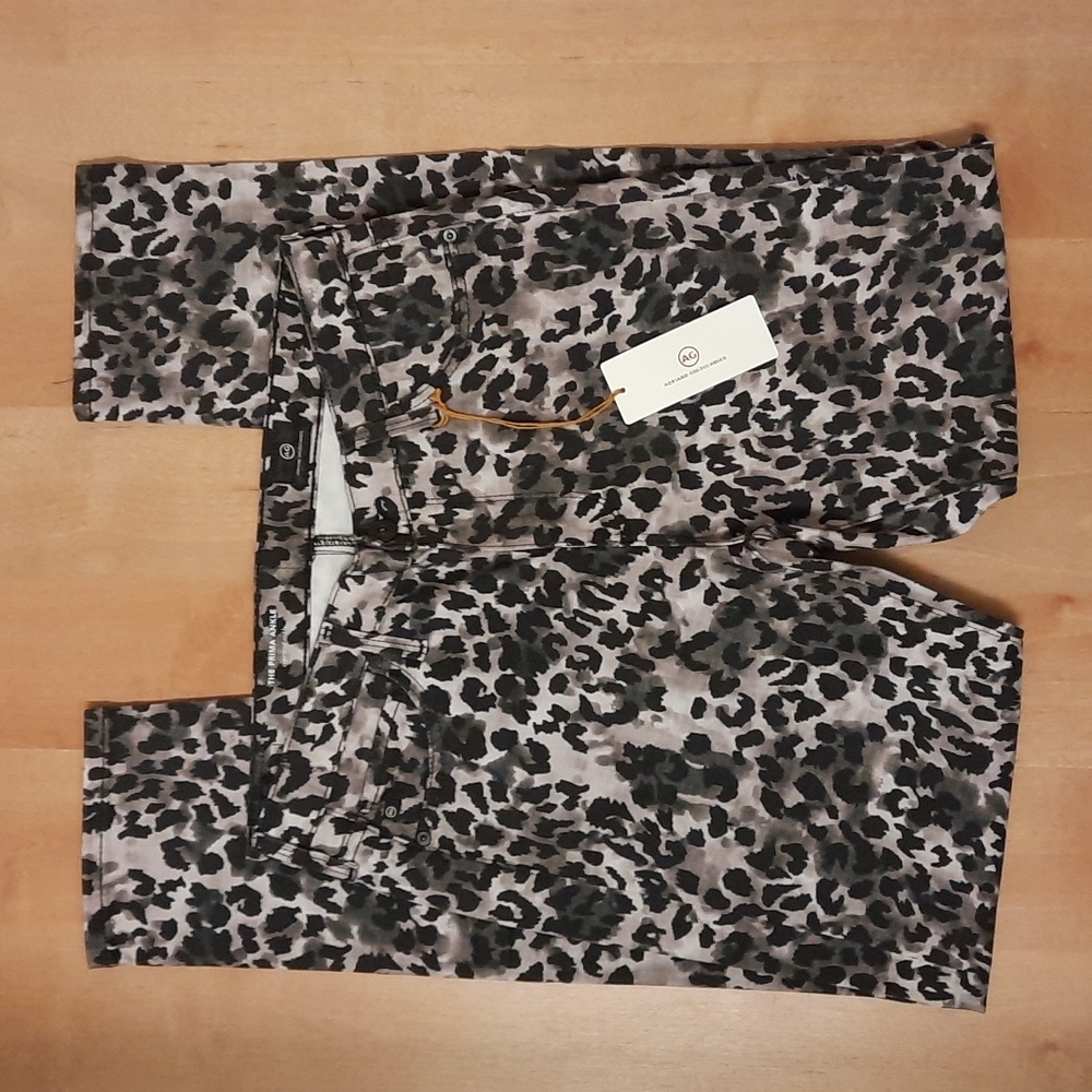 NWT, AG Adriano Goldschmied Camo Prima Ankle Stretch Jeans